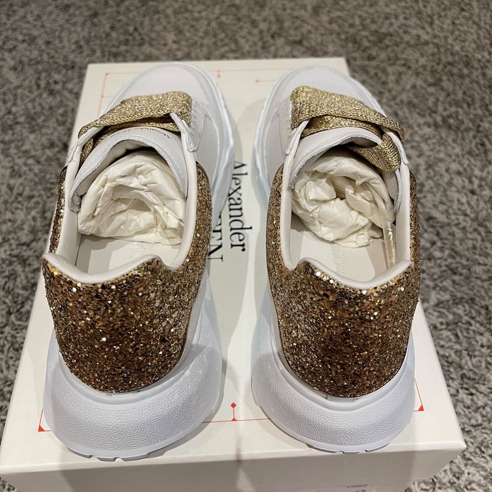 New Alexander McQueen Glitter Counter Court Sneakers